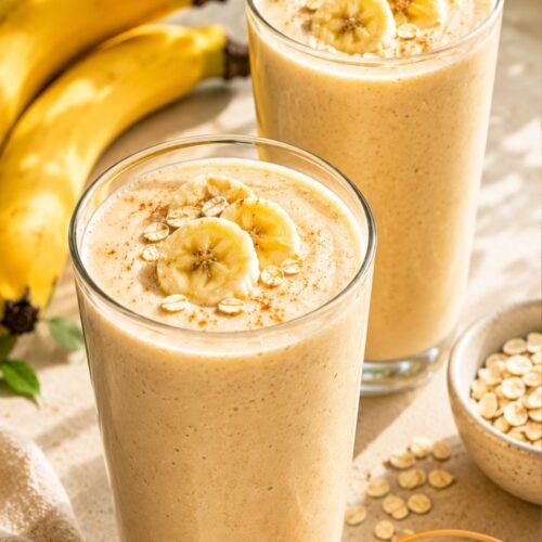 Oat Banana Smoothie – Creamy and Filling Breakfast Drink