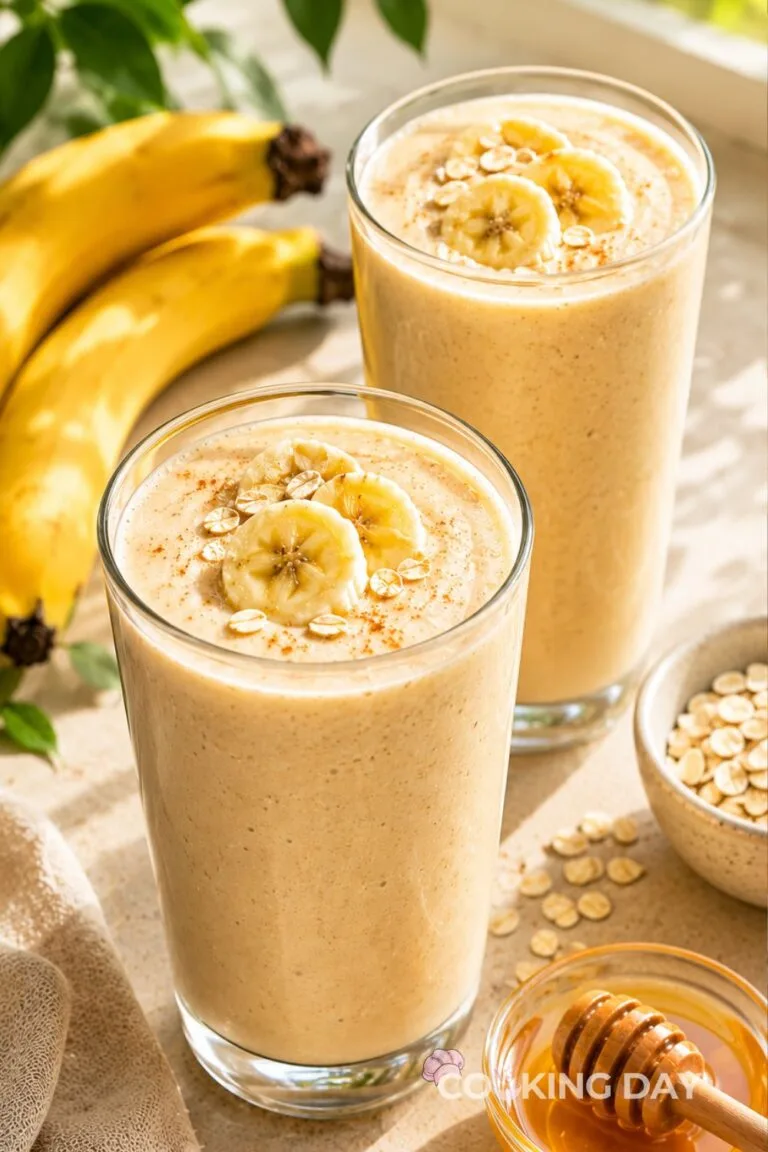 Oat Banana Smoothie – Creamy and Filling Breakfast Drink
