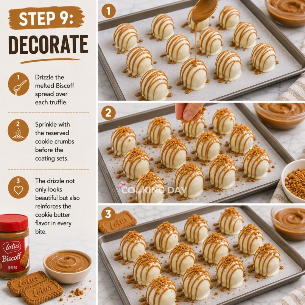 DECORATE - BISCOFF TRUFFLES WITH WHITE CHOCOLATE COATING