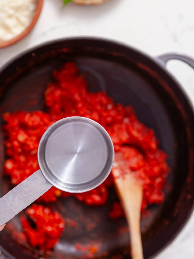 Add the Vodka - Rigatoni Vodka Pasta