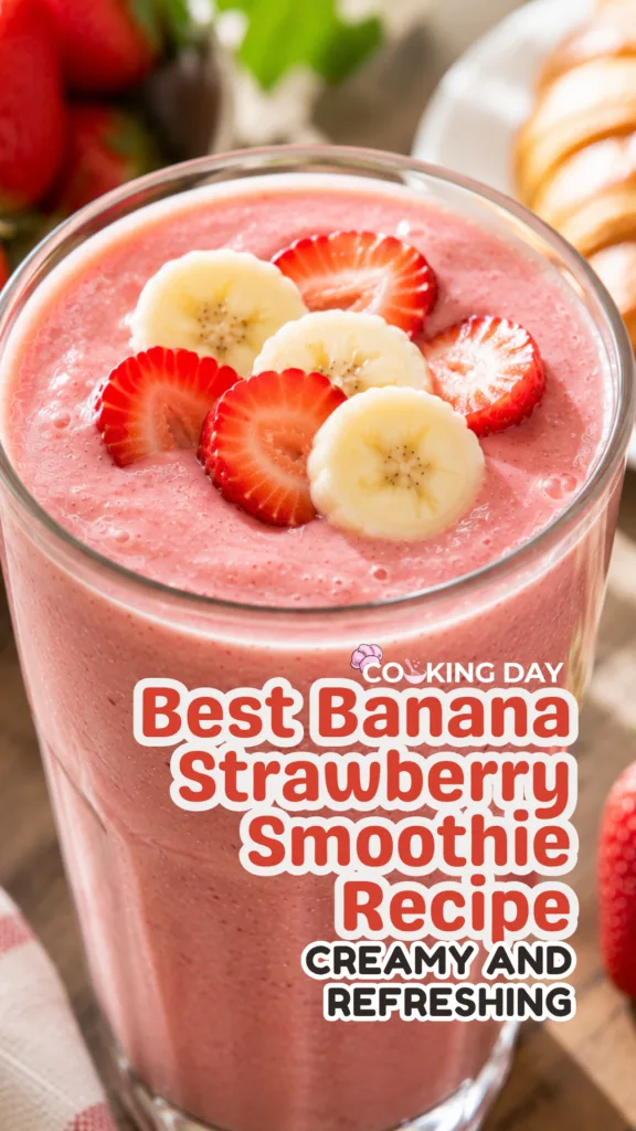 Best Banana Strawberry Smoothie Recipe – Creamy and Refreshing