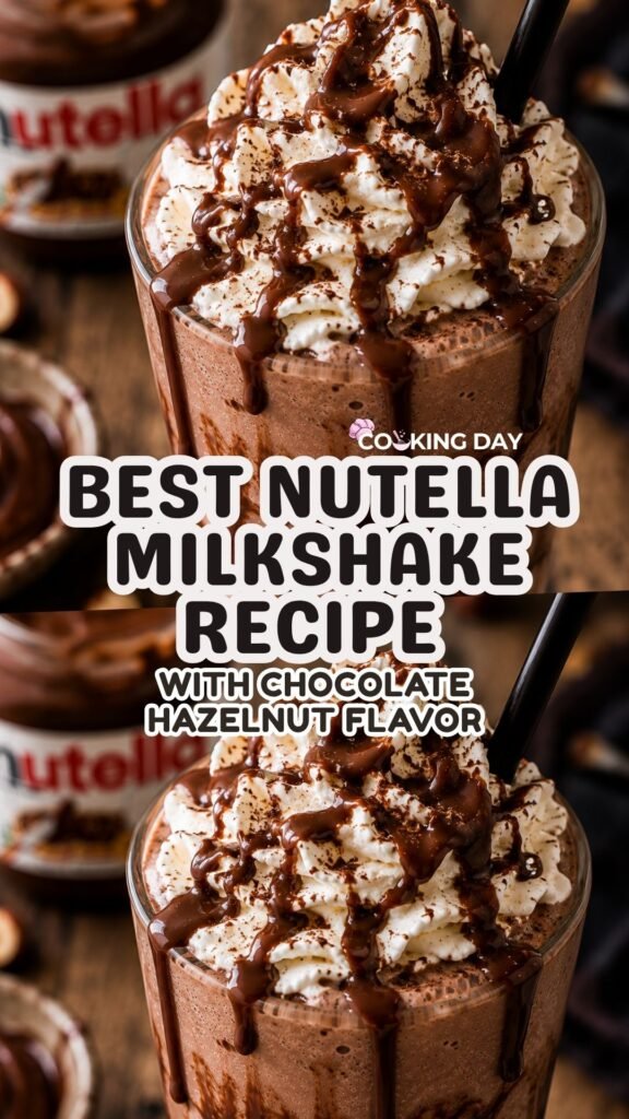 Best Nutella Milkshake Recipe with Chocolate Hazelnut Flavor