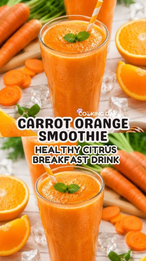 Carrot Orange Smoothie – Healthy Citrus Breakfast Drink