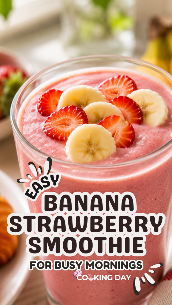 Easy Banana Strawberry Smoothie for Busy Mornings