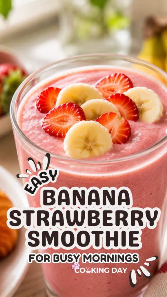 Easy Banana Strawberry Smoothie for Busy Mornings
