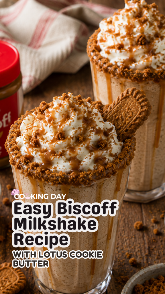Easy Biscoff Milkshake Recipe with Lotus Cookie Butter