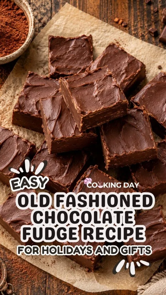 Easy Old Fashioned Chocolate Fudge Recipe for Holidays and Gifts