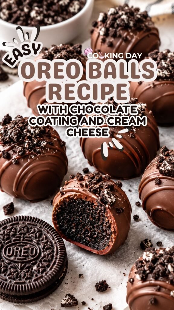 Easy Oreo Balls Recipe with Chocolate Coating and Cream Cheese