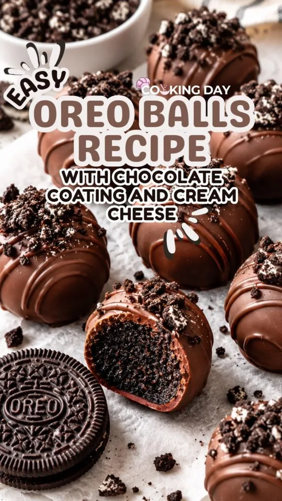 Easy Oreo Balls Recipe with Chocolate Coating and Cream Cheese