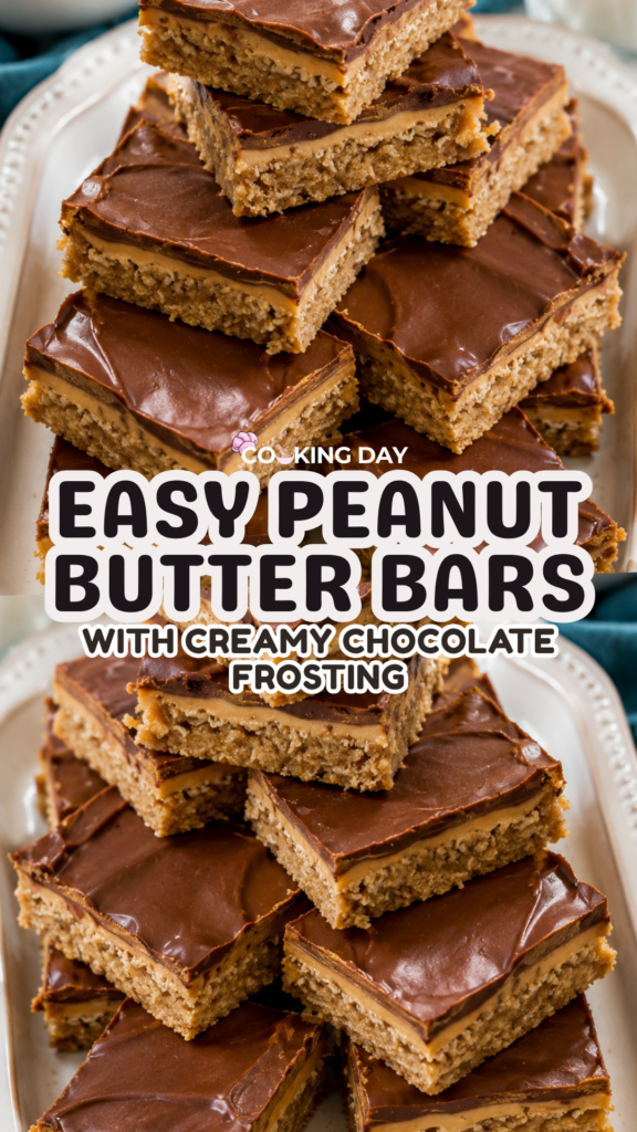 Easy Peanut Butter Bars with Creamy Chocolate Frosting