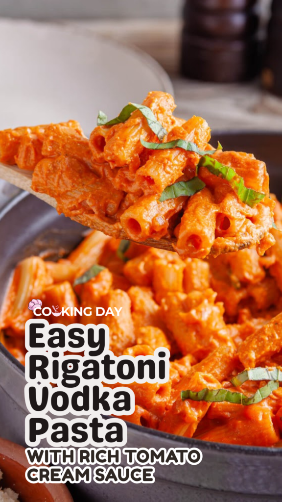 Easy Rigatoni Vodka Pasta with Rich Tomato Cream Sauce
