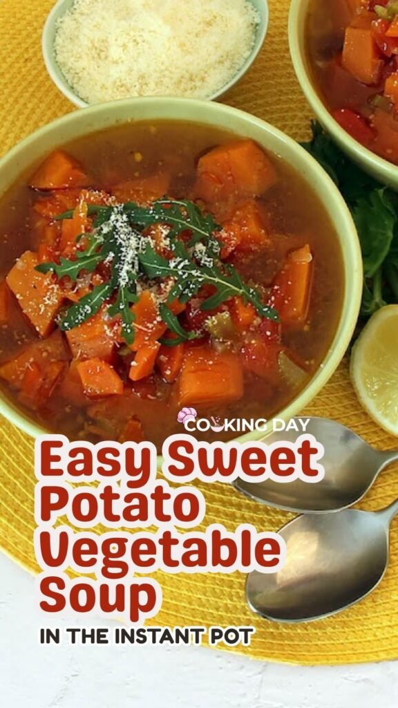 Easy Sweet Potato Vegetable Soup in the Instant Pot