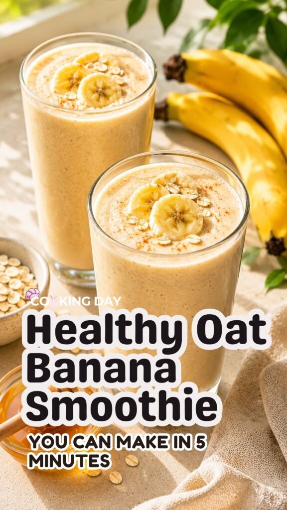 Healthy Oat Banana Smoothie You Can Make in 5 Minutes