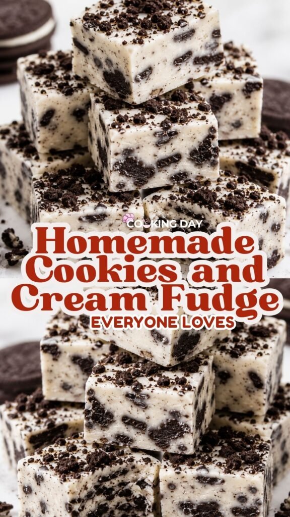 Homemade Cookies and Cream Fudge Everyone Loves
