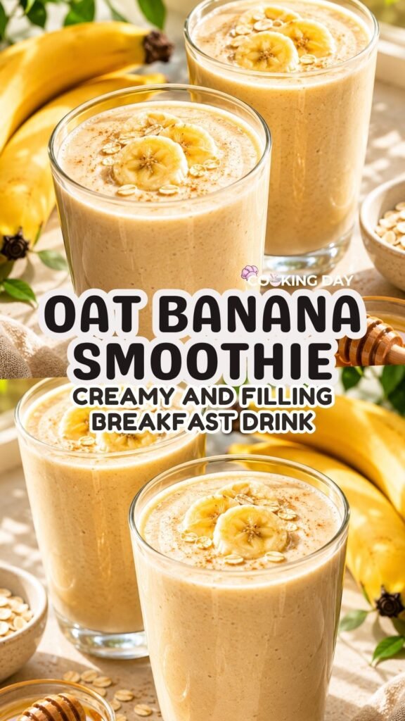 Oat Banana Smoothie – Creamy and Filling Breakfast Drink