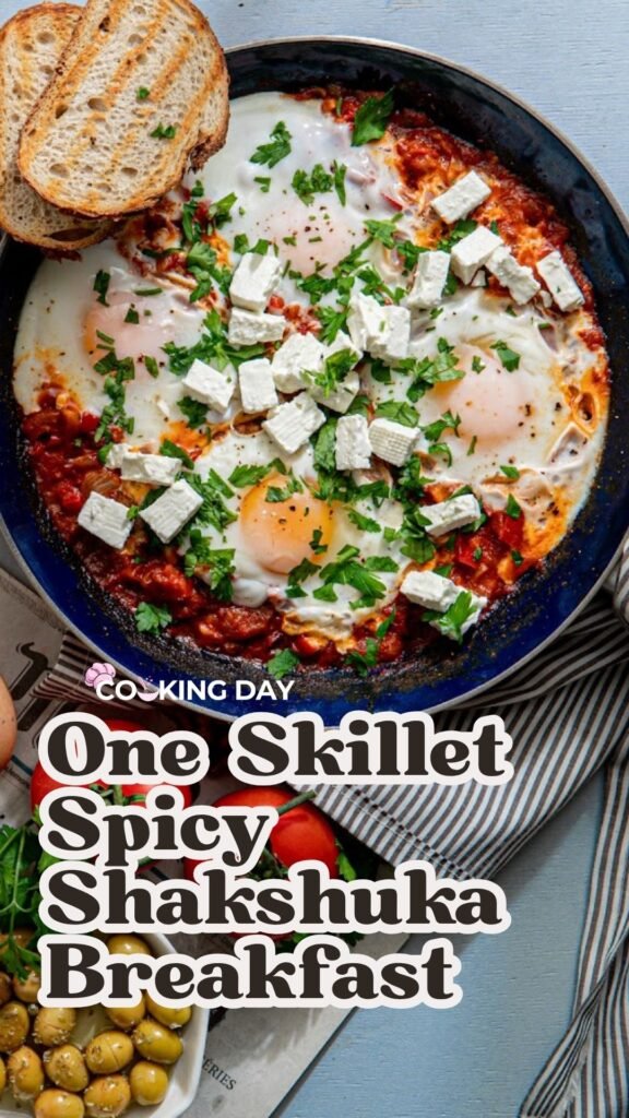 One Skillet Spicy Shakshuka Breakfast