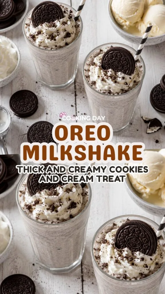 Oreo Milkshake – Thick and Creamy Cookies and Cream Treat