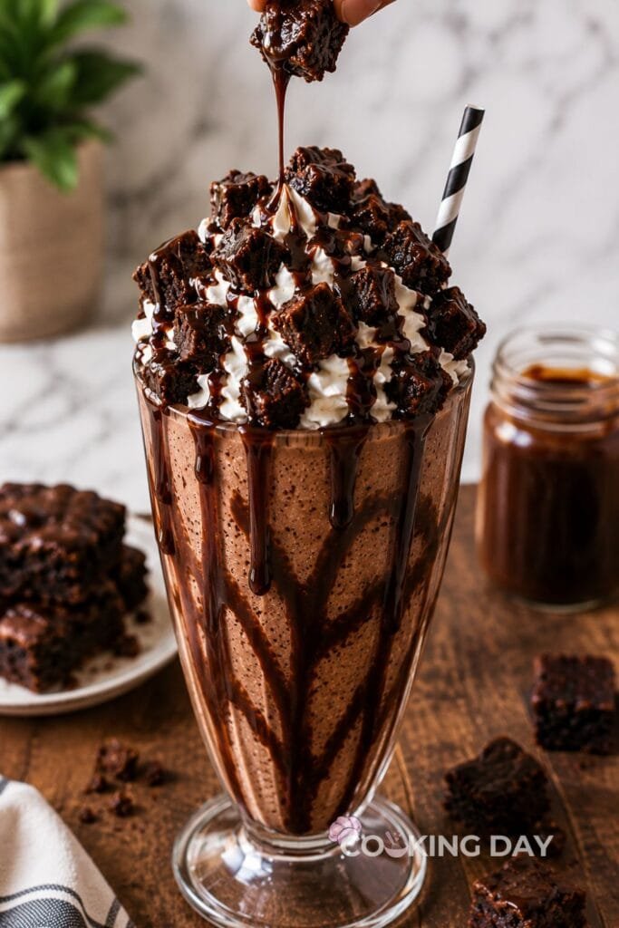 Assemble the Milkshake-Brownie Milkshake