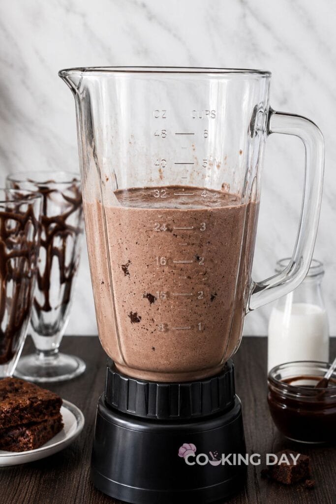 Blend Until Creamy-Brownie Milkshake