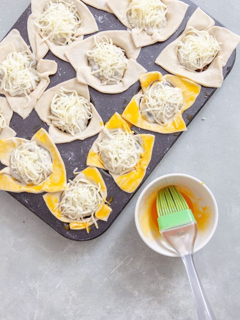 Brush the Pastry - Beef and Eggplant Puff Muffins