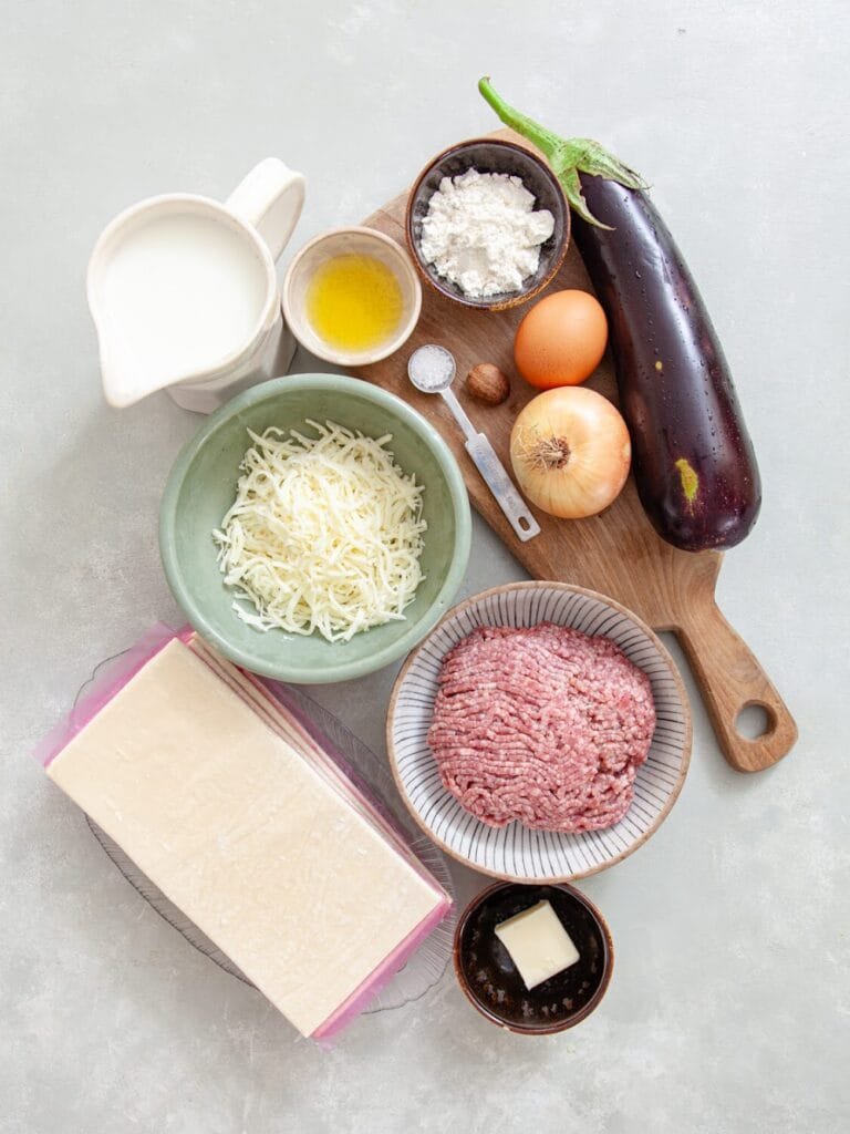 Ingredients -Beef and Eggplant Puff Muffins