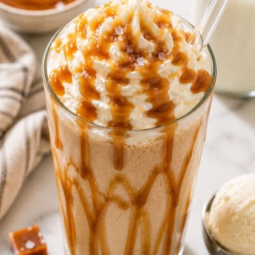 Salted Caramel Dessert Milkshake