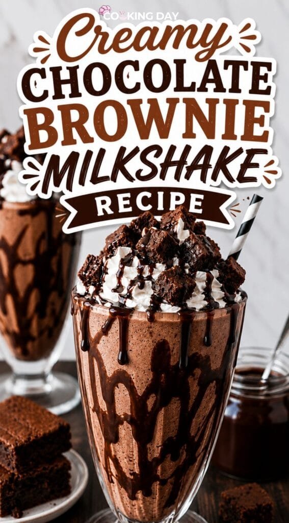 Creamy Chocolate Brownie Milkshake