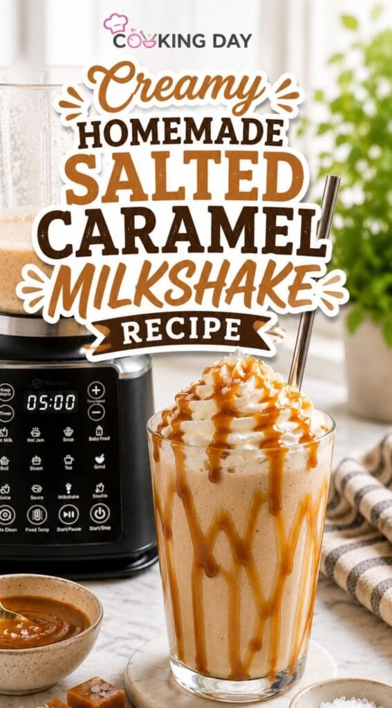 Creamy Homemade Salted Caramel Milkshake