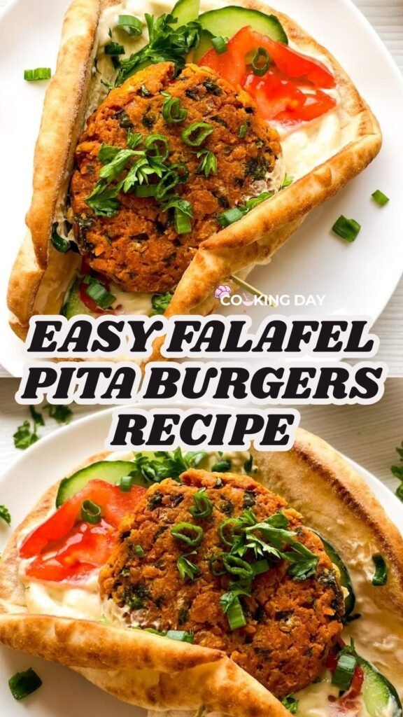 Easy Falafel Pita Burgers Recipe