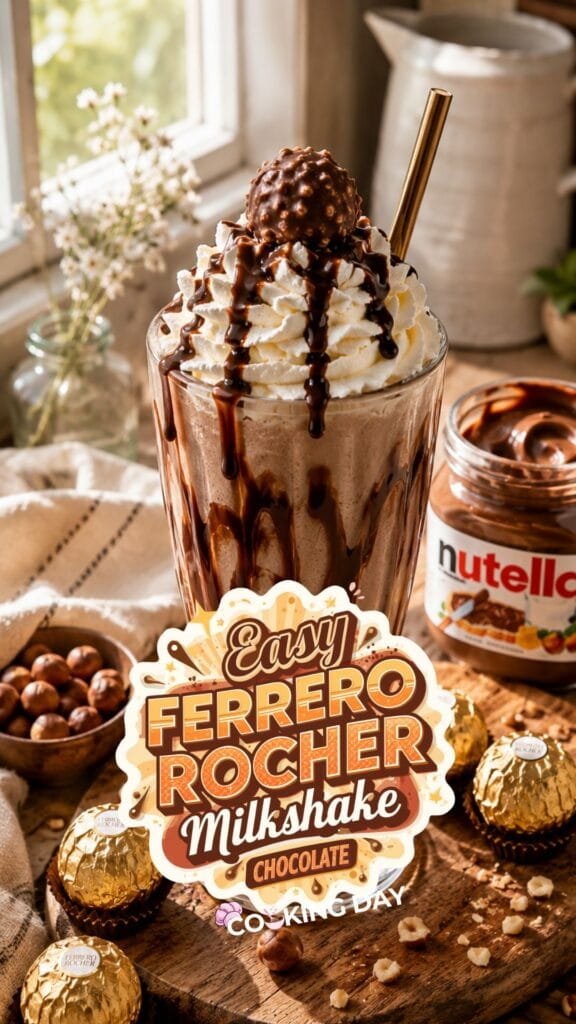 Easy Nutella Ferrero Rocher Shake
