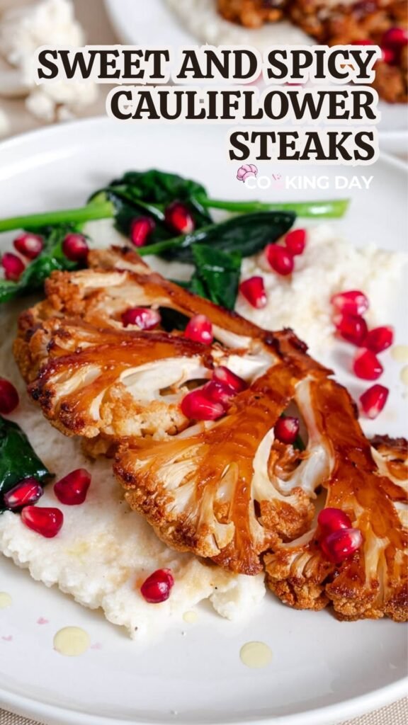 Sweet and Spicy Cauliflower Steaks