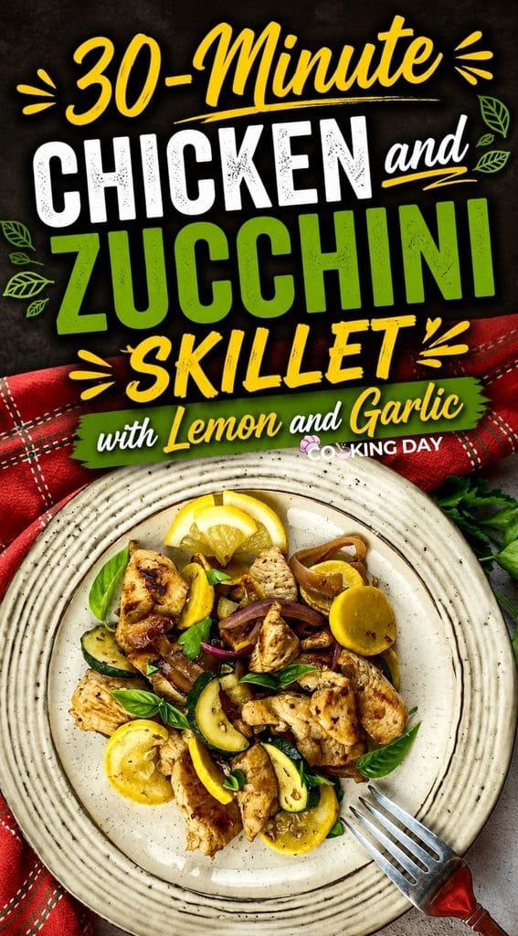 30-Minute Chicken and Zucchini Skillet with Lemon and Garlic
