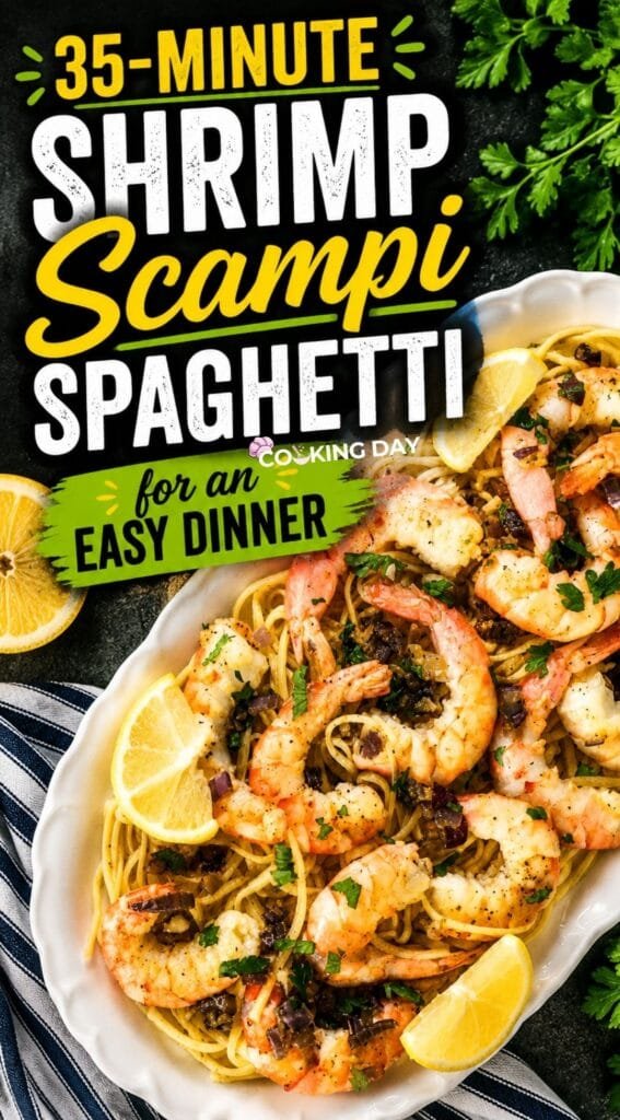 35-Minute Shrimp Scampi Spaghetti for an Easy Dinner