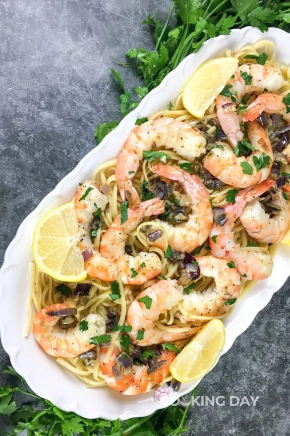 Shrimp Scampi with Spaghetti