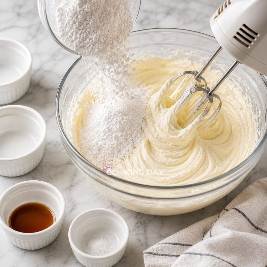 Step 10_ Prepare the Cream Cheese Frosting - Red Velvet Cake