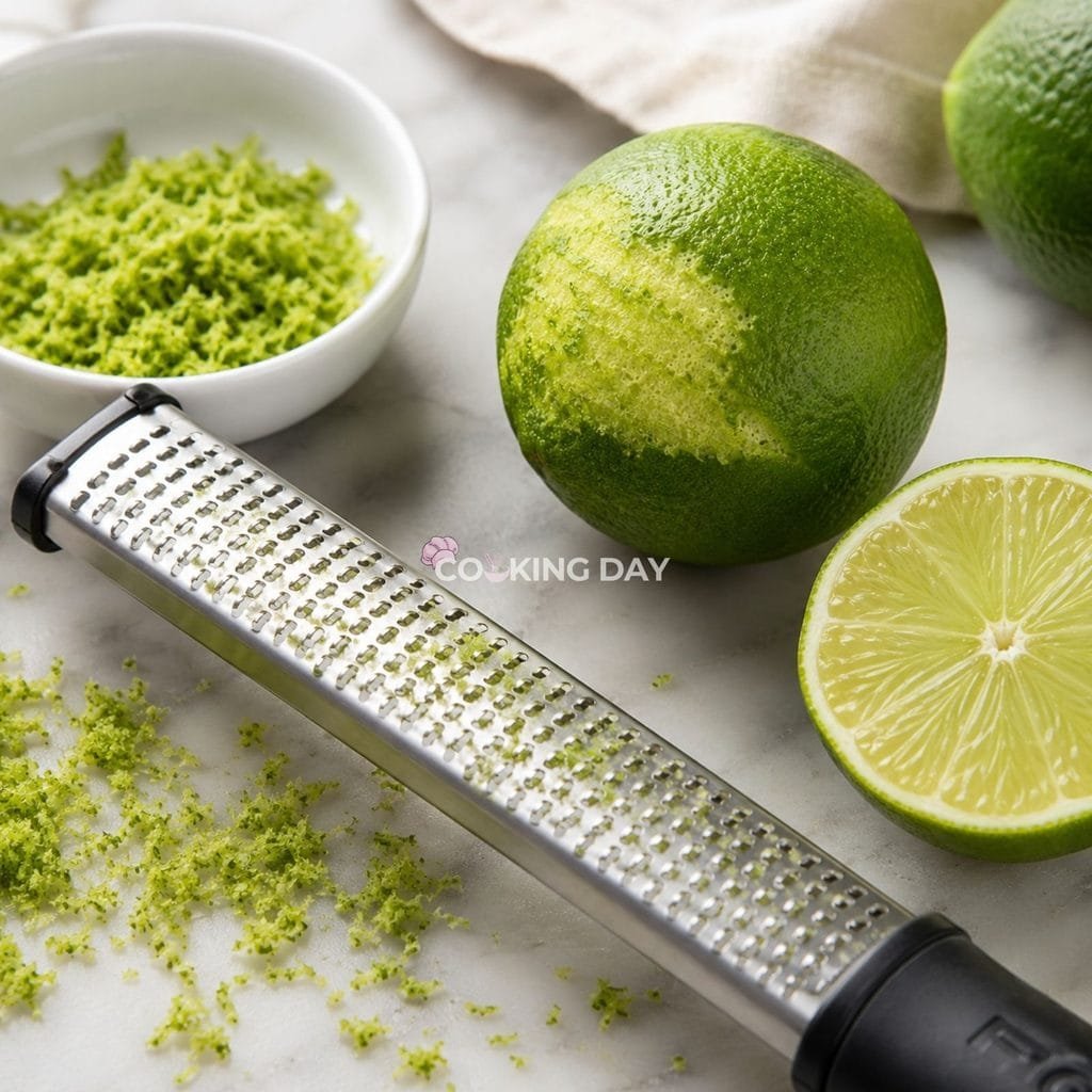 Step 1: Zest the Limes -Key Lime Pie Truffles