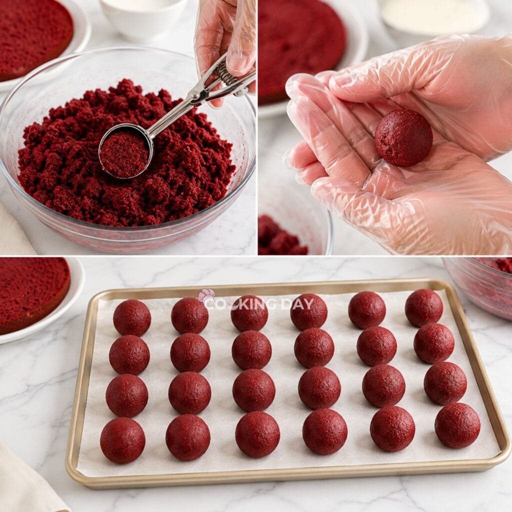 Step 2_ Shape the Truffles - Red Velvet Truffles