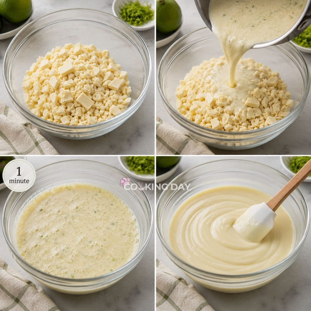 Step 4: Make the White Chocolate Ganache - Key Lime Pie Truffles