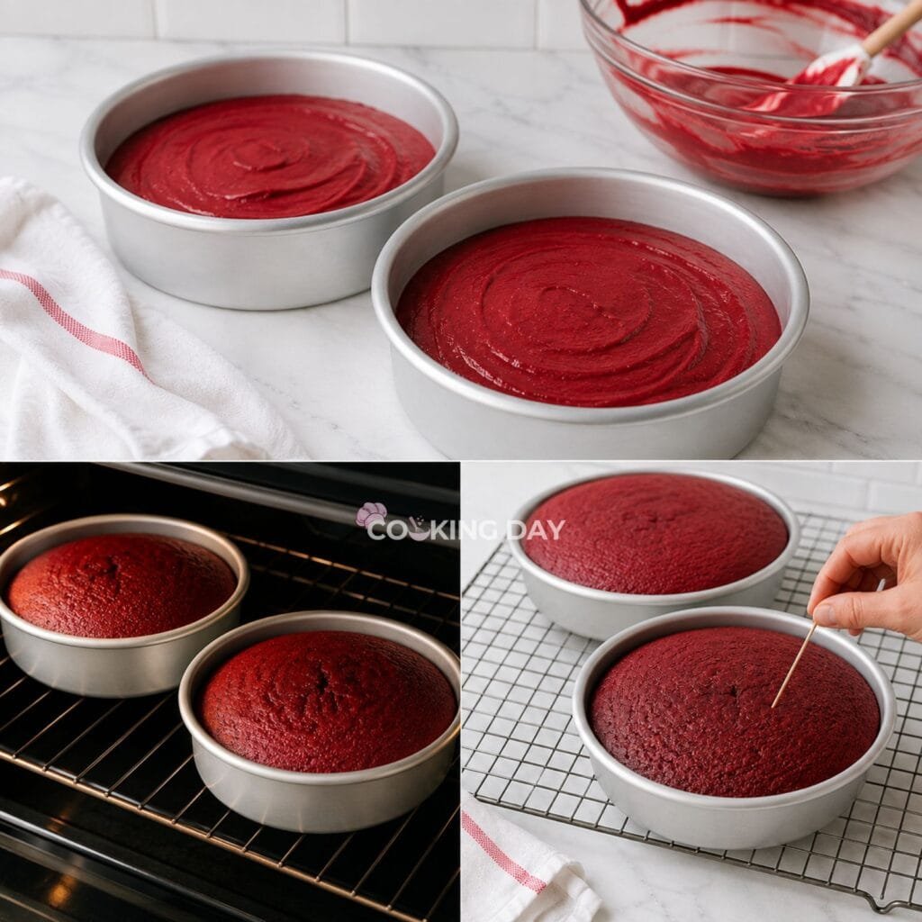 Step 5_ Bake the Cakes - Red Velvet Cake