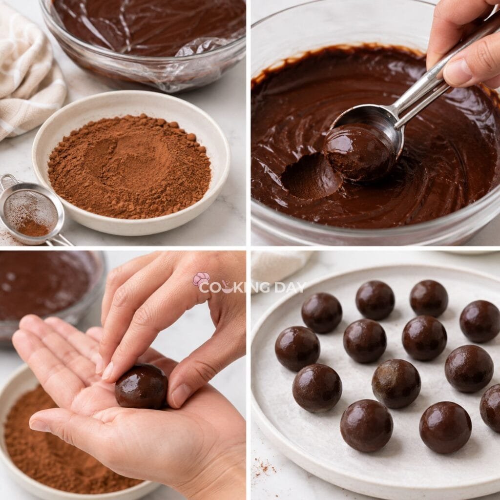 Step 5_ Shape the Truffles -Salted Caramel Chocolate Truffles