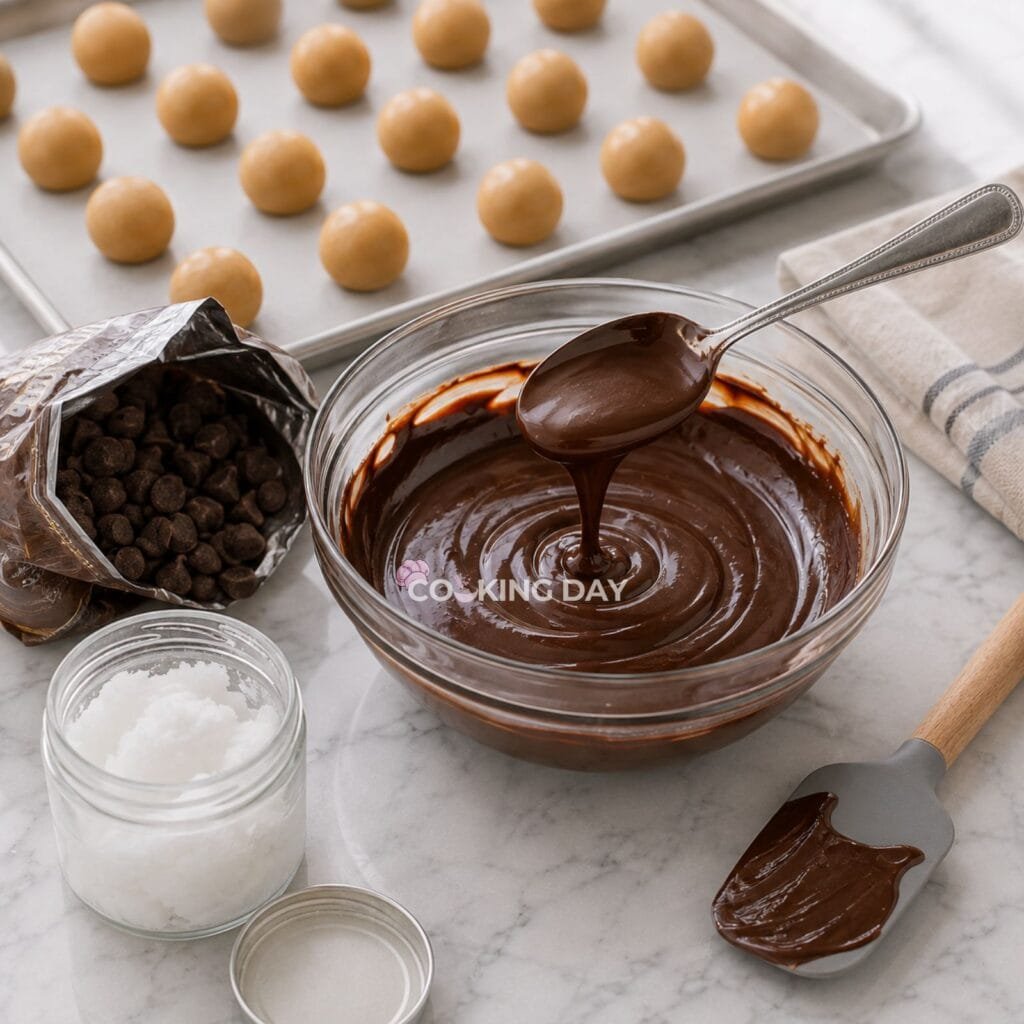 Step 7_ Melt the Chocolate - Peanut Butter Truffles
