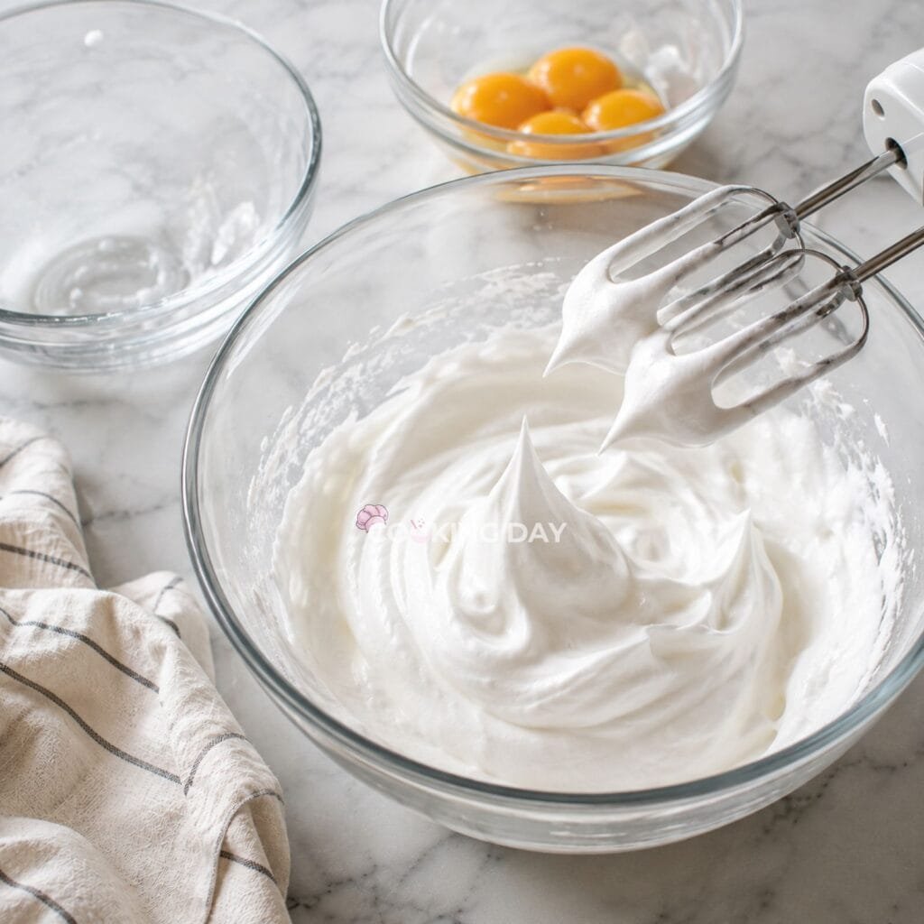 Step 7_ Whip the Egg Whites - Red Velvet Cake