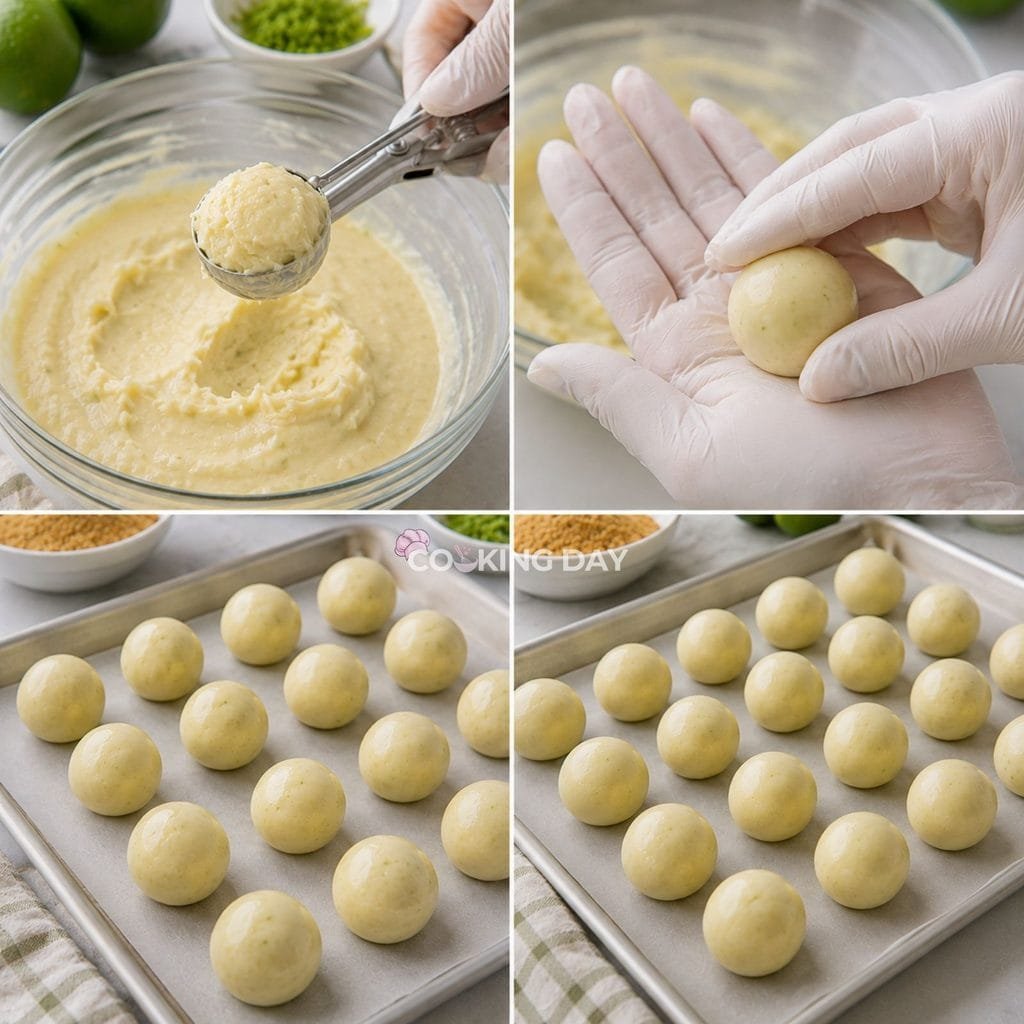 Step 8: Shape t -Key Lime Pie Truffles