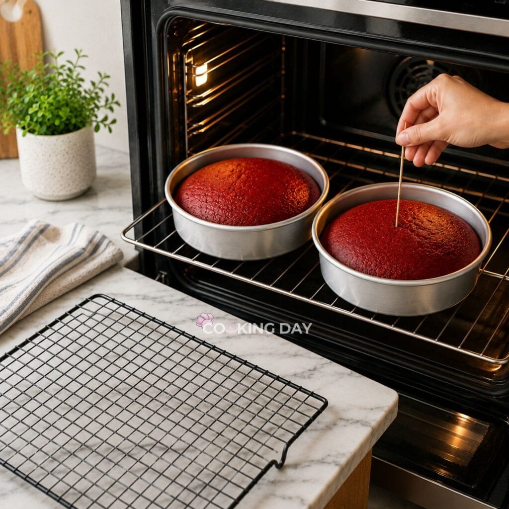 Step 9_ Bake the Cakes - Red Velvet Cake