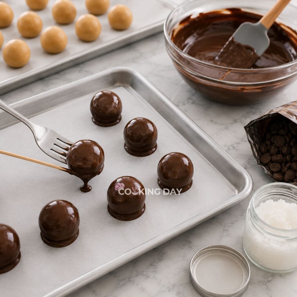 Step 9_ Return to the Tray - Peanut Butter Truffles