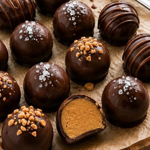 Homemade Chocolate Peanut Butter Truffles