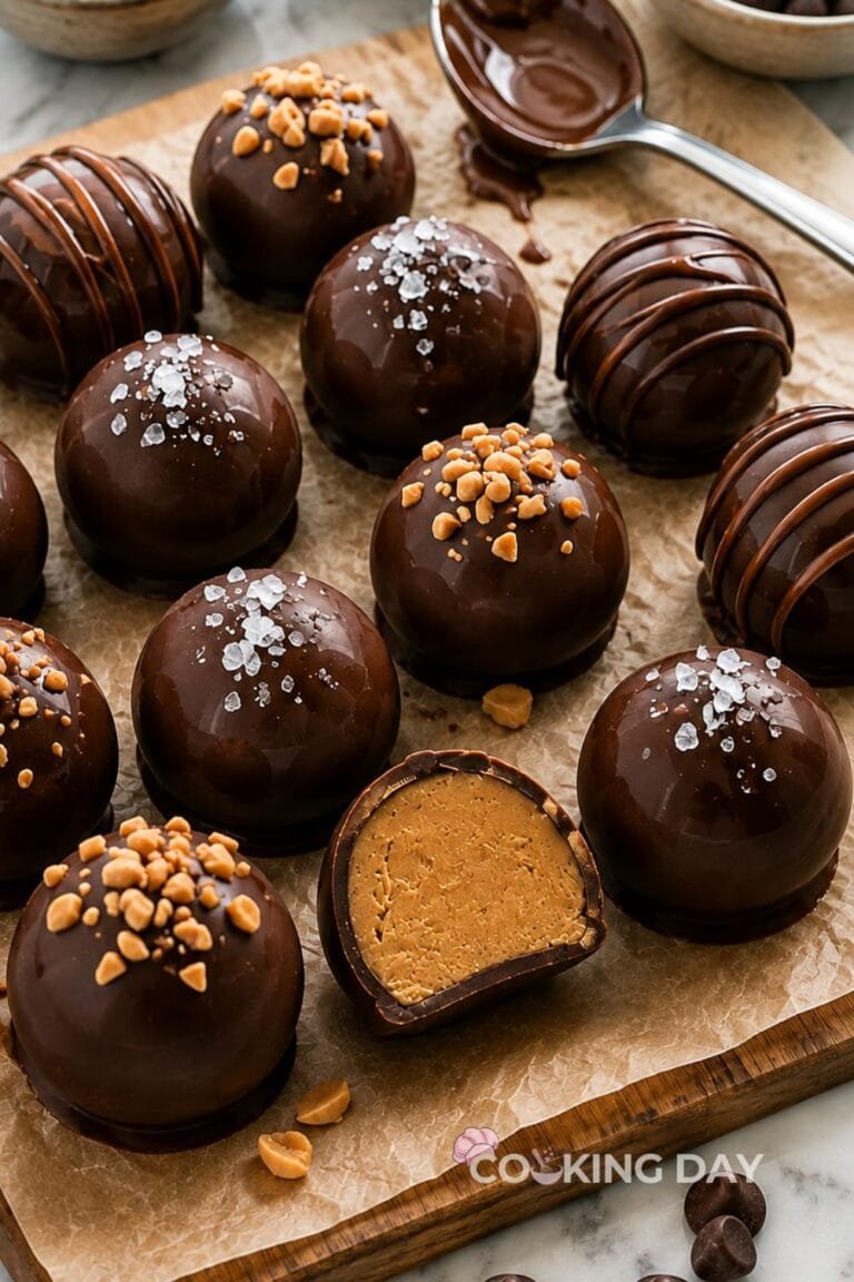 Homemade Chocolate Peanut Butter Truffles