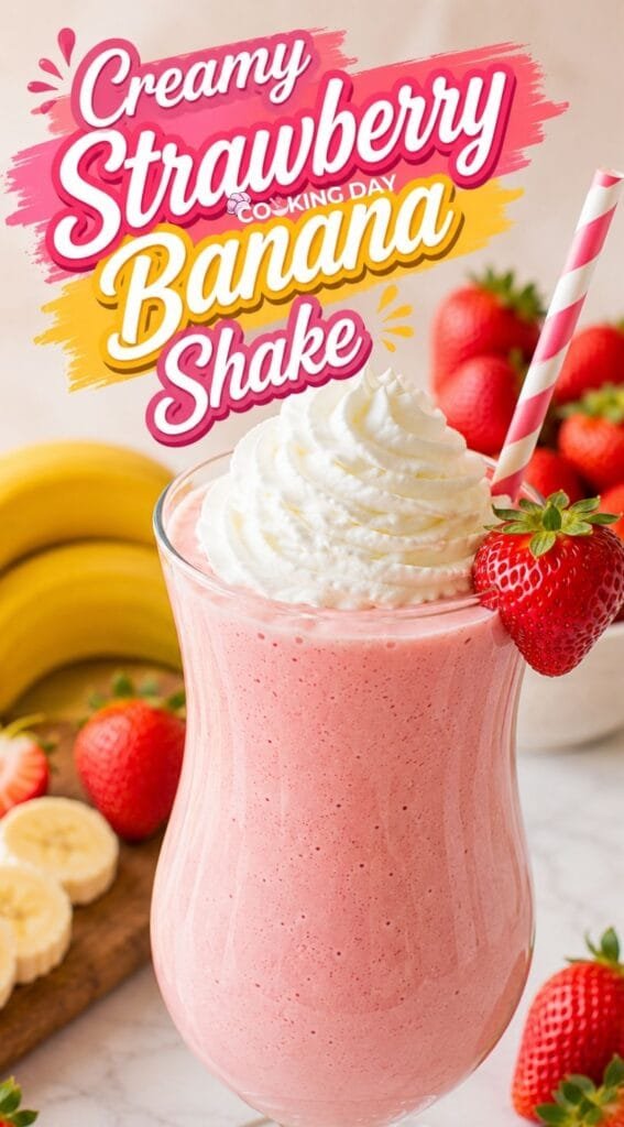 Creamy Strawberry Banana Shake