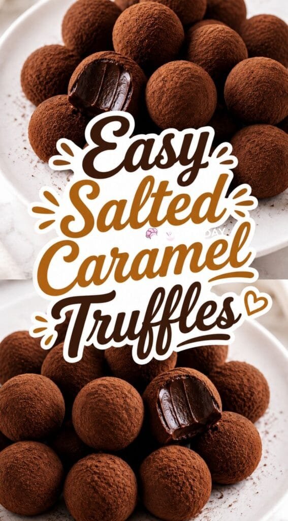Easy Salted Caramel Truffles