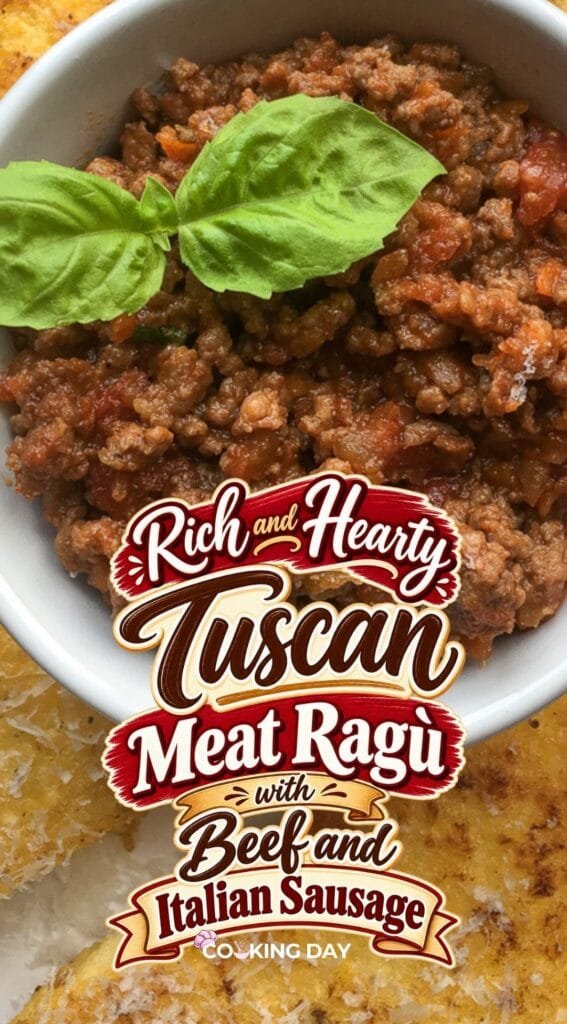 Rich and Hearty Tuscan Meat Ragù with Beef and Italian Sausage